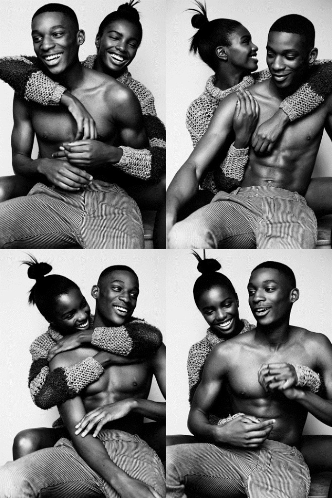 Harry Uzoka and Leomie Anderson - recently shot by Fashion Photographer Jeff Hahn for the latest issue of Rollercoaster Magazine